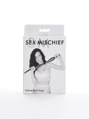 sex and mischief fishnet ball gag