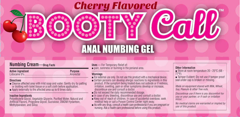 booty call anal numbing gel 1.5 fl. oz.