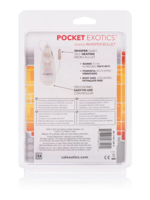 pocket exotics heated whisper bullet clear