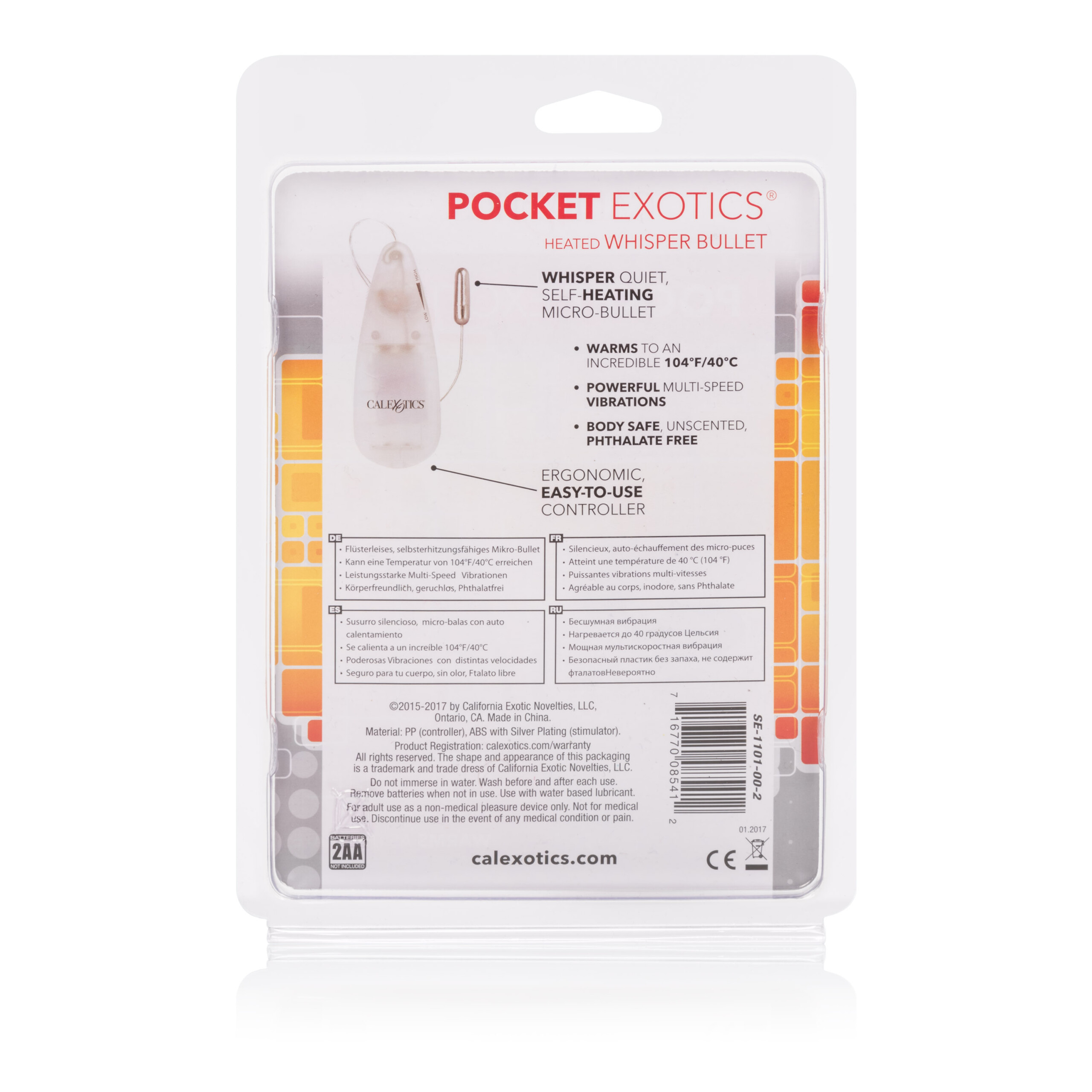 pocket exotics heated whisper bullet clear