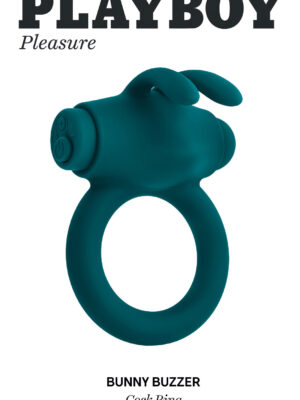 playboy pleasure bunny buzzer cock ring deep teal