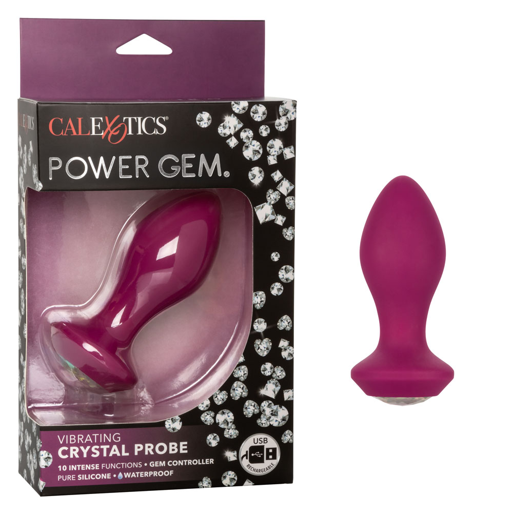 power gem vibrating crystal probe purple