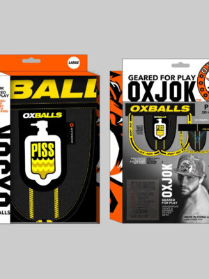 pisspig 3d rubber urinal patch pouch black/yellow xl