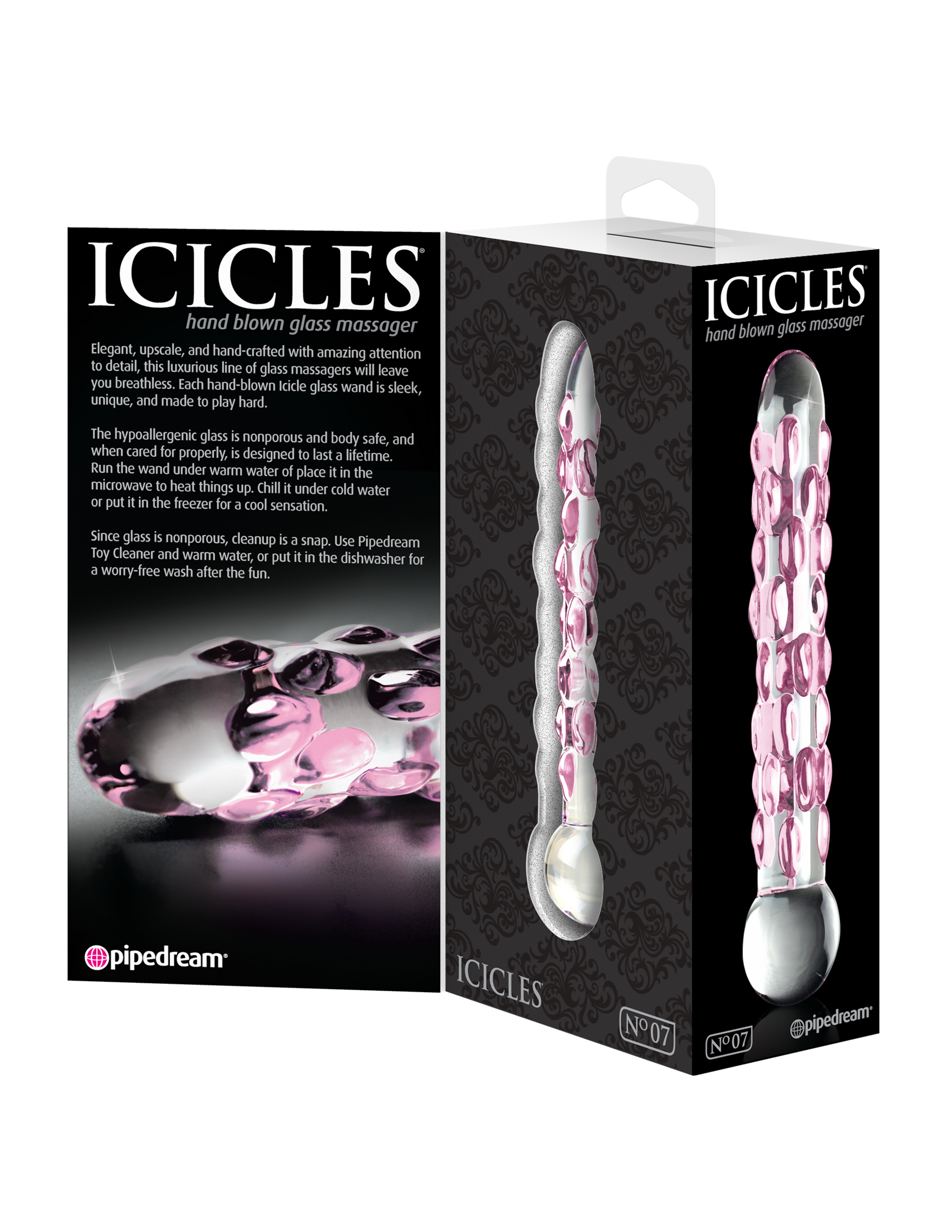 icicles no. 7 clear / pink icicles no. 7 clear / pink