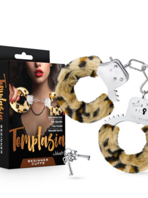 temptasia beginner cuffs leopard