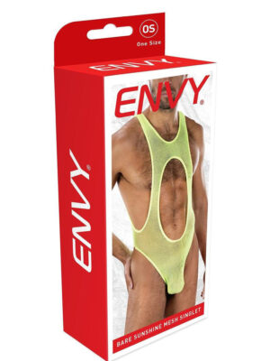 envy bare sunshine mesh singlet os yellow