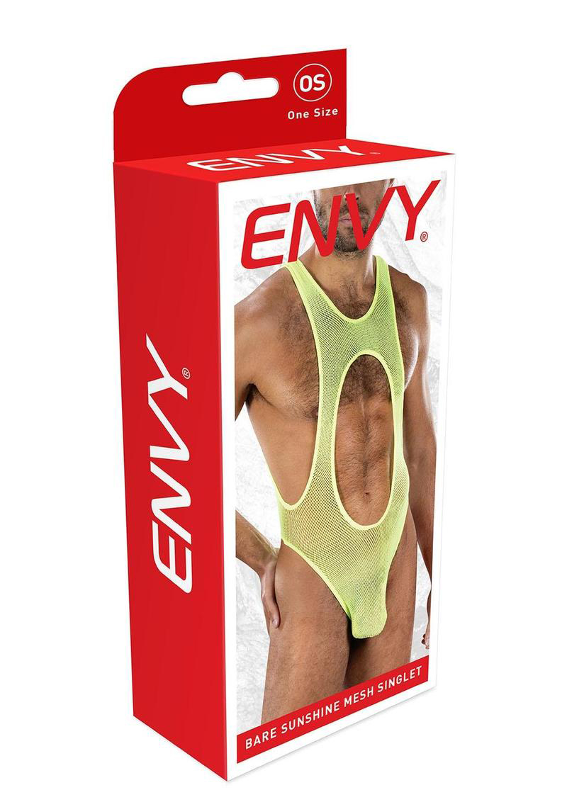 envy bare sunshine mesh singlet os yellow envy bare sunshine mesh singlet os yellow