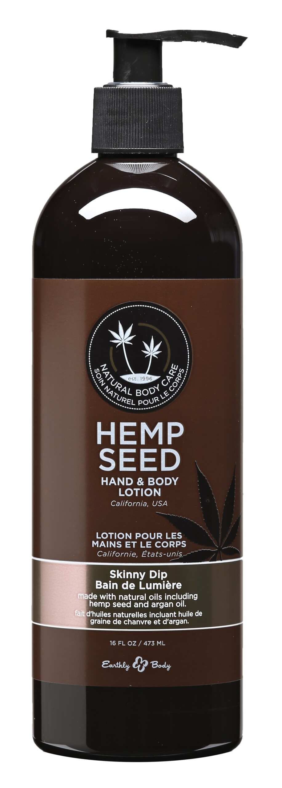 hemp seed hand and body lotion 16 fl. oz. skinny dip