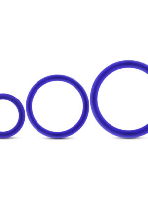 performance vs4 pure premium silicone cockring set indigo