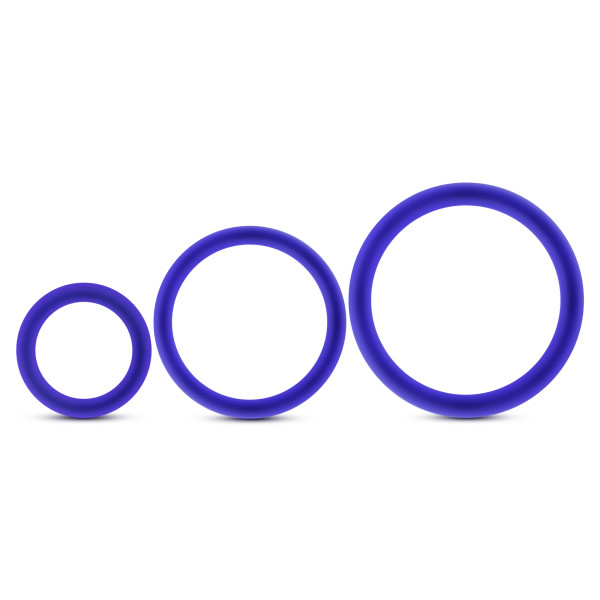 performance vs4 pure premium silicone cockring set indigo