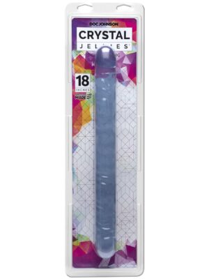 crystal jellies 18 inch double dong clear