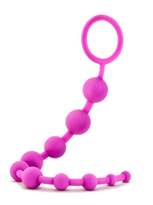 luxe silicone 10 beads fuchsia