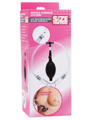 nipple pumping system with detachable cylinders