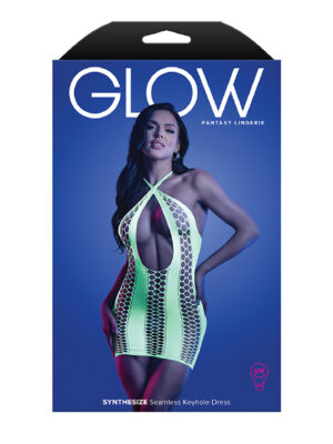 synthesize seamless keyhole dress one size neon green
