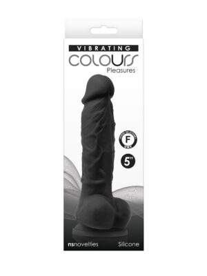 colours pleasures vibrating 5 inch dildo black colours pleasures vibrating 5 inch dildo black