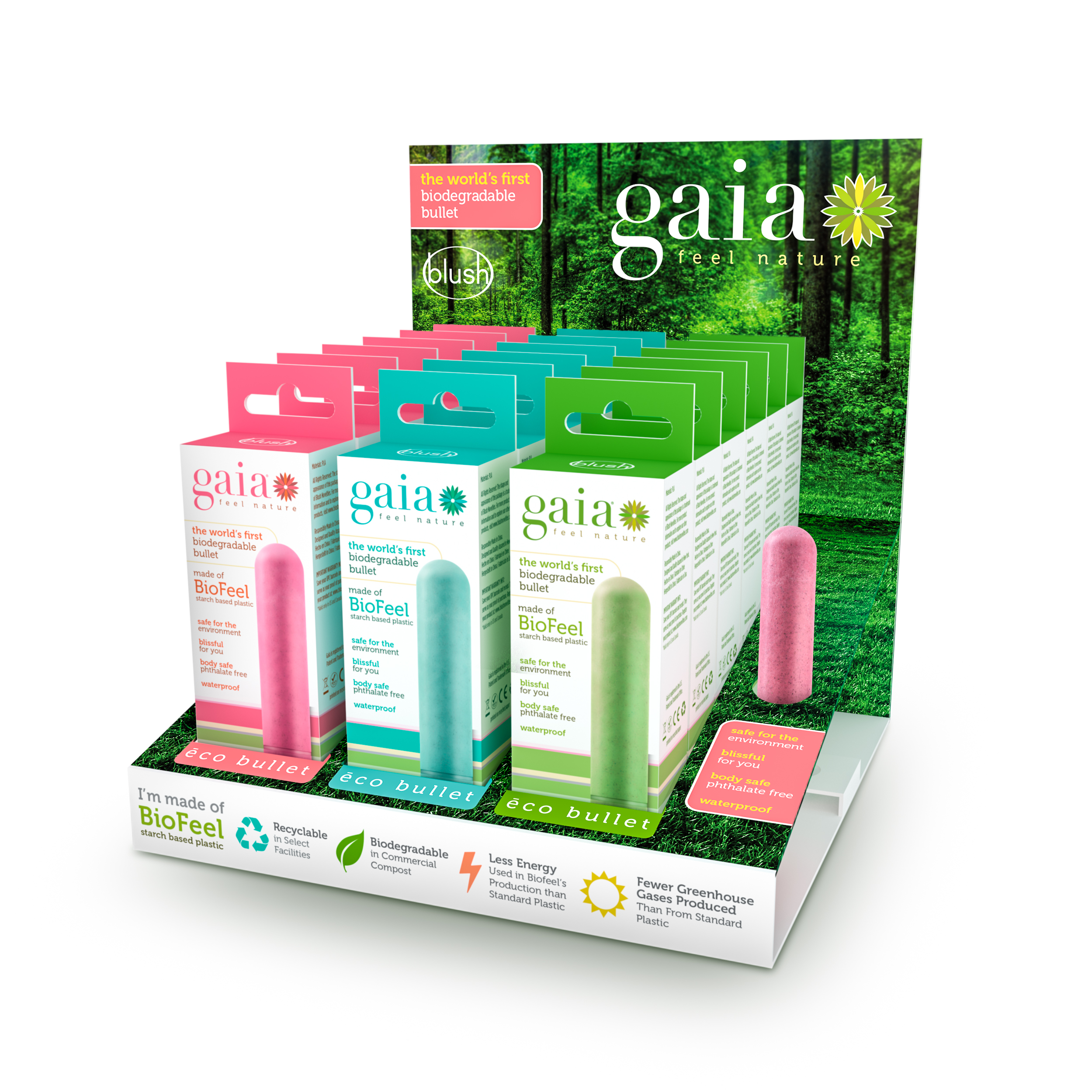 gaia 18 piece pdq display