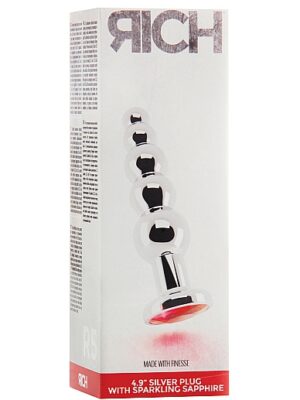 rich r5 silver metal plug 4.9 inch red sapphire rich r5 silver metal plug 4.9 inch red sapphire