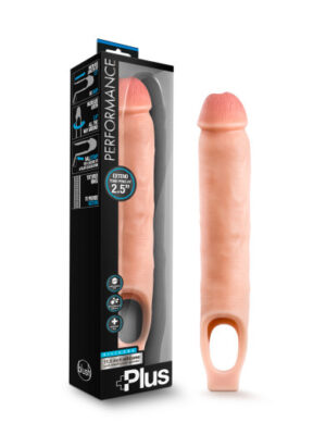 performance plus 11.5 inch silicone cock sheath penis extender vanilla