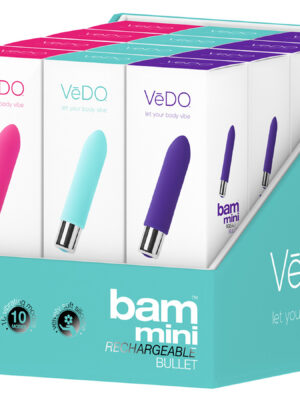 bam mini bullet assorted 12 pc display