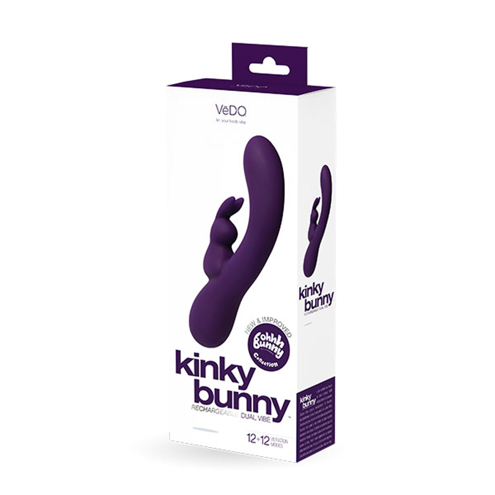 kinky bunny plus rechargeable rabbit purple
