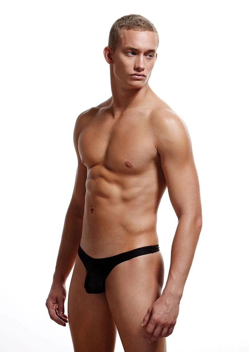 low rise thong small/medium black
