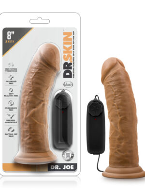 dr. skin dr. joe 8 inch vibrating cock with suction cup mocha dr. skin dr. joe 8 inch vibrating cock with suction cup mocha