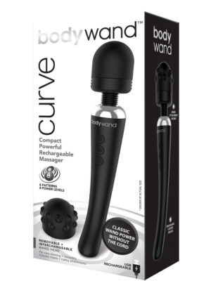 bodywand curve rechargeable black bodywand curve rechargeable black