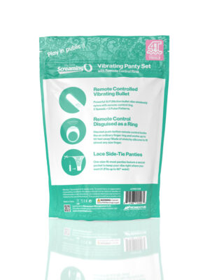 screaming o 4t vibrating panty set with remote control ring kiwi