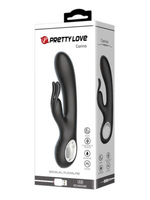 pretty love carina 7 function rabbit syle vibrator black pretty love carina 7 function rabbit syle vibrator black