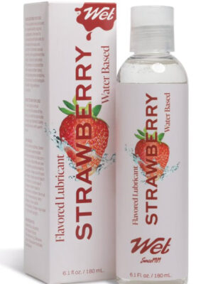 wet flavored lubricant sexy strawberry 6.1oz