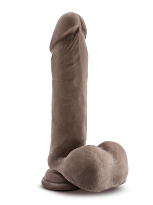 dr. skin plus 9 inch thick posable dildo with balls chocolate dr. skin plus 9 inch thick posable dildo with balls chocolate