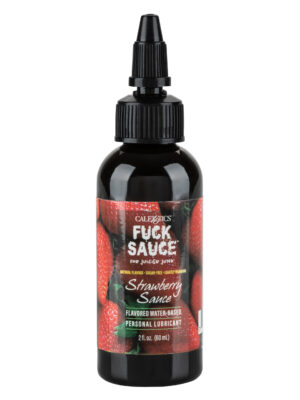 fuck sauce flavored water based personal lubricant strawberry 2 fl. oz.
