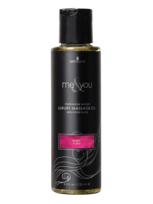 me and you luxury massage oil berry flirt 4.2 fl. oz.