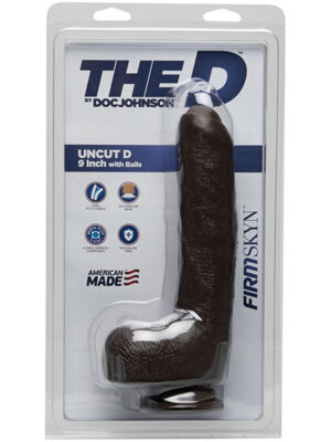 the d uncut d 9 inch with balls firmskyn chocolate