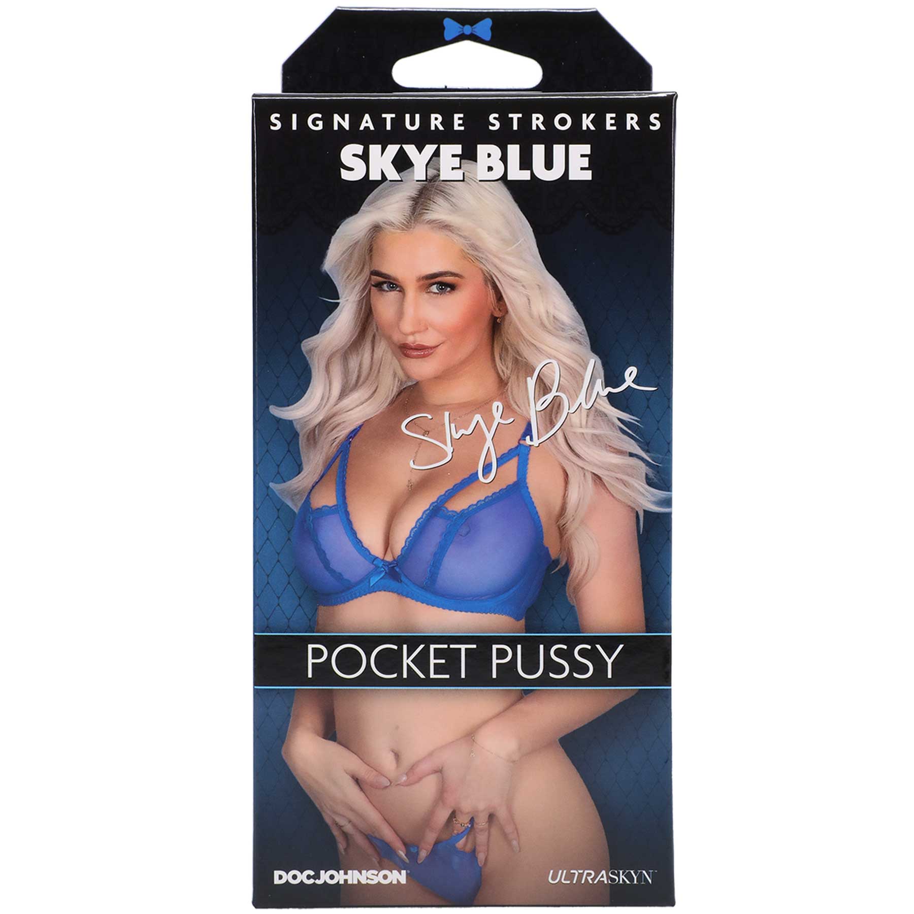 signature strokers skye blue ultraskyn pocket pussy vanilla