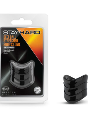 stay hard beef ball stretcher snug x long 1 inch diameter black
