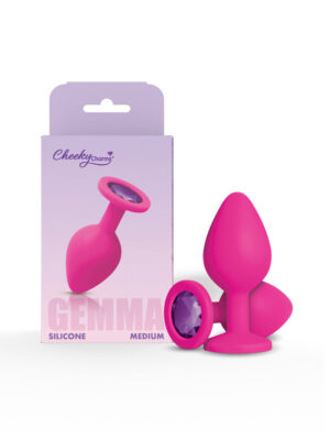 gemma purple gem pink silicone plug medium