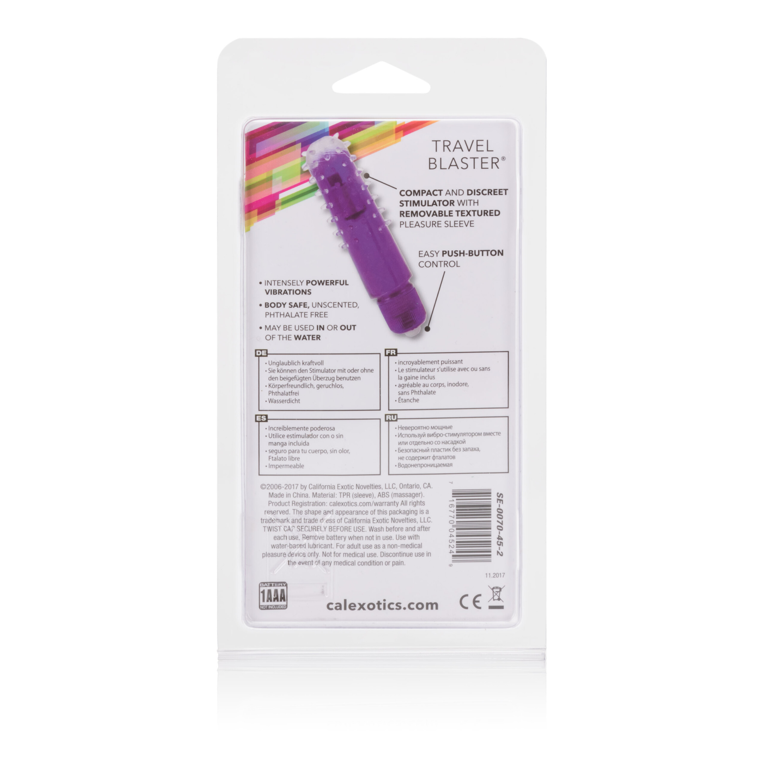 travel blaster purple