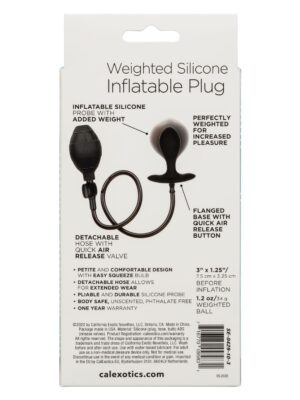 weighted silicone inflatable plug