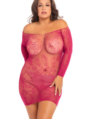 open season off shoulder mini dress sangria 3x4x