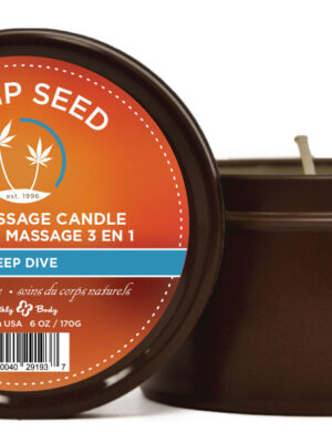3 in 1 massage candle deep dive 6 oz hemp seed