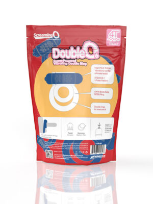 screaming o 4t double o 6 super powered vibrating double ring blueberry