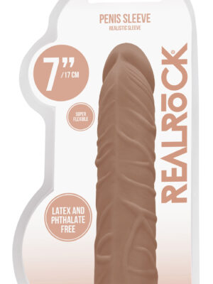 7 inch penis sleeve tan