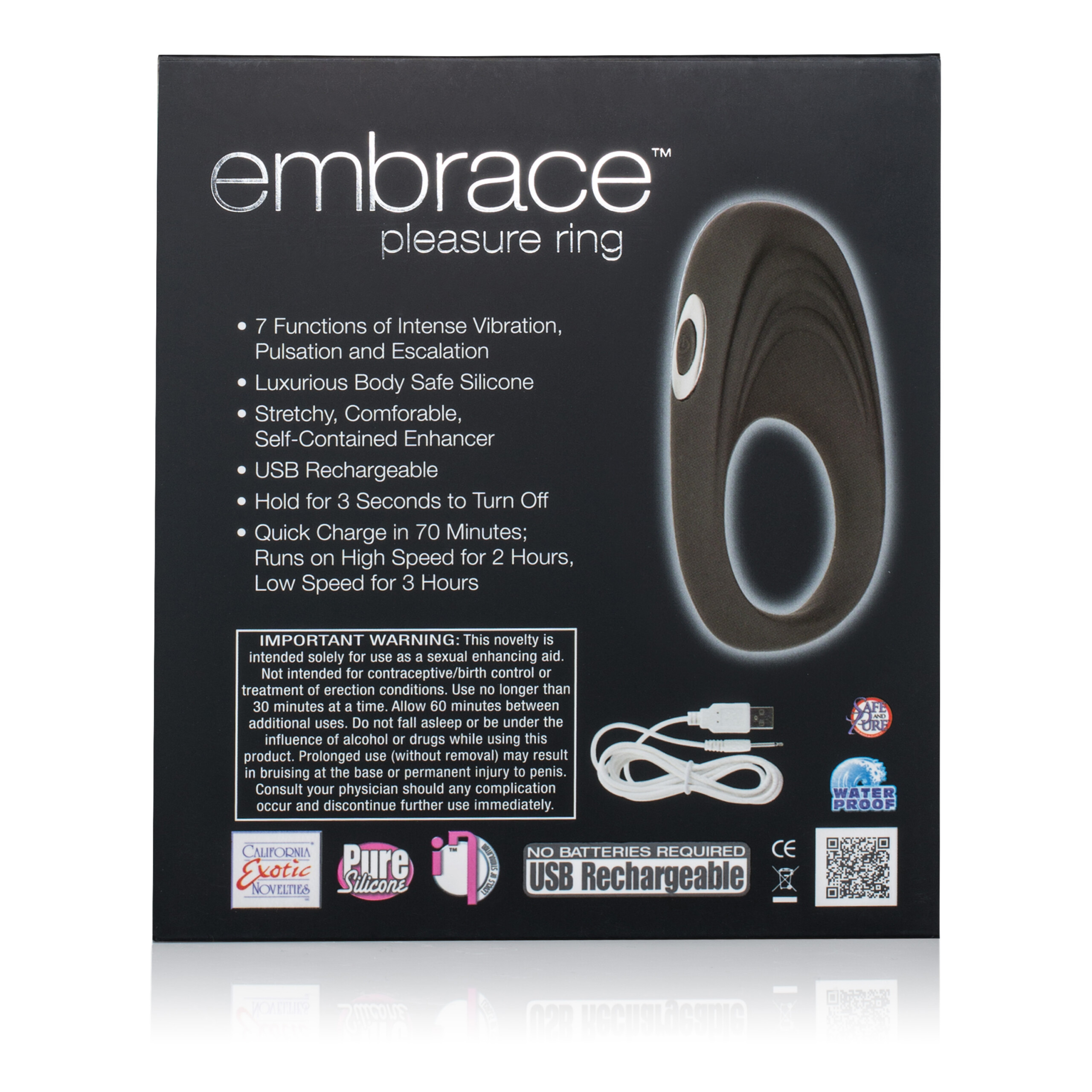 embrace pleasure ring gray