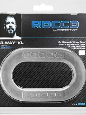 the rocco 3 way xl wrap ring clear