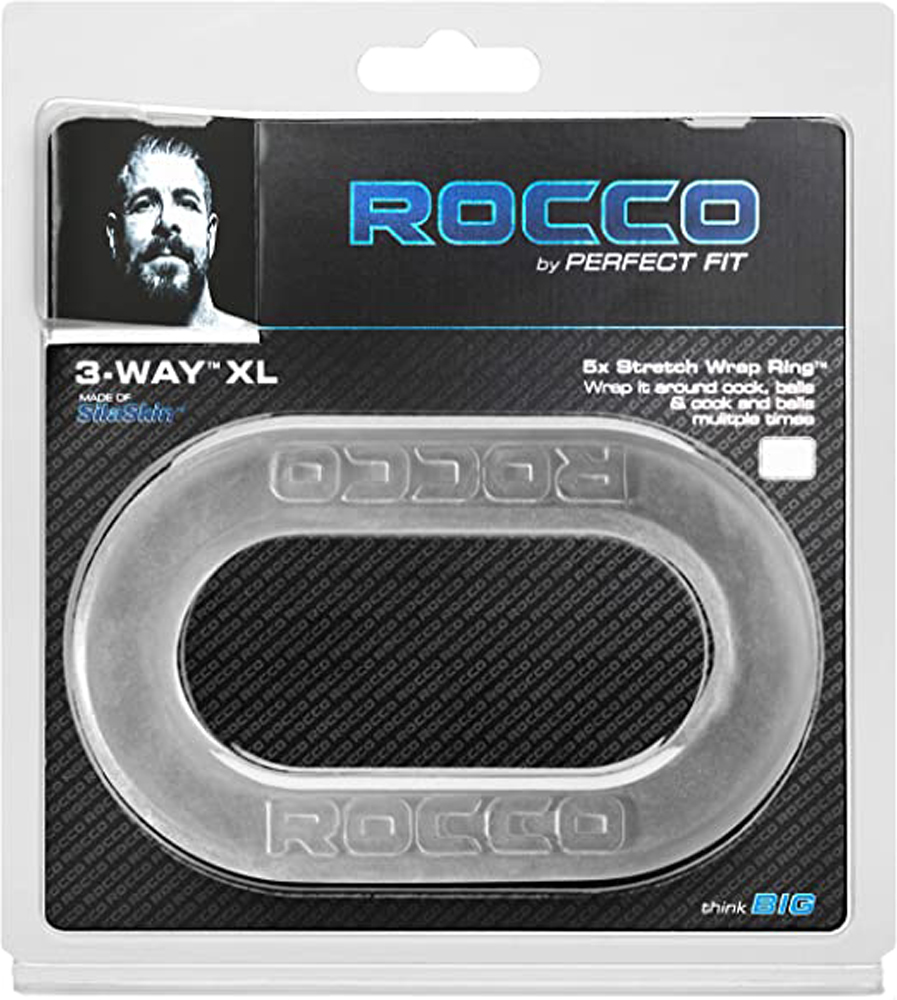 the rocco 3 way xl wrap ring clear the rocco 3 way xl wrap ring clear