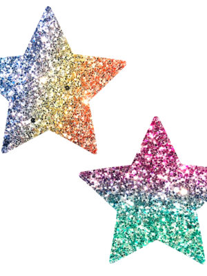 super sparkle rock kandi chunky rainbow glitter starry nights nipztix pasties
