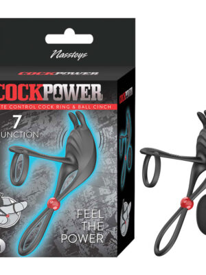 cockpower remote control cockring and ball cinch black cockpower remote control cockring and ball cinch black