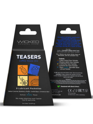 teasers coffee house mix 9 lubricant packettes 2 each