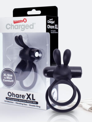 charged ohare xl wearable rabbit vibe black 6 count box